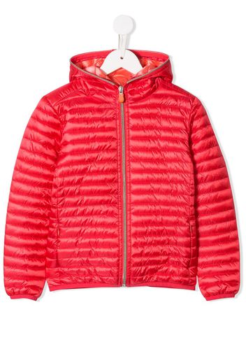 zipped padded jacket