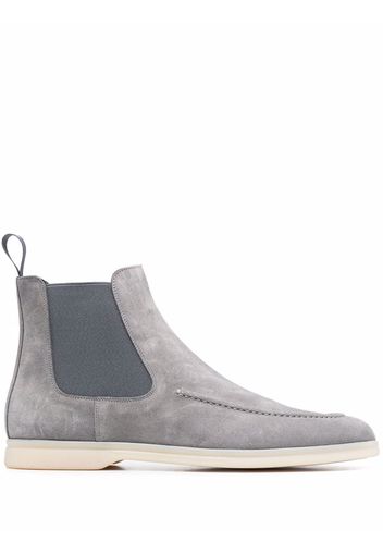 Scarosso elasticated side-panel boots - Grey