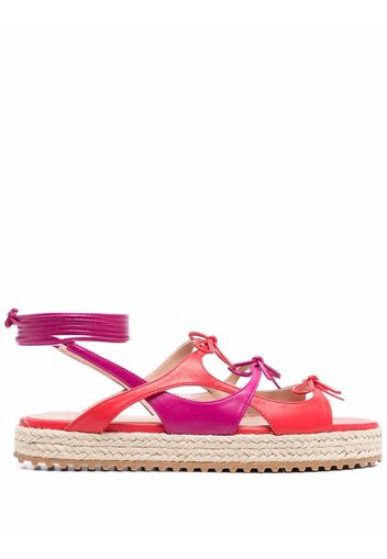 Scarosso Sweet Lace sandals - Red