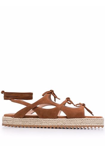 Scarosso x Paula Cademartori West sandals - Brown