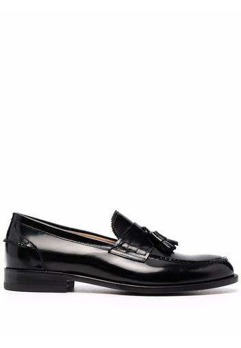 Scarosso Ralph tassel-embellished leather loafers - Black