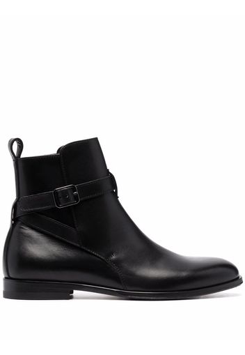 Scarosso Lara buckled ankle boots - Black