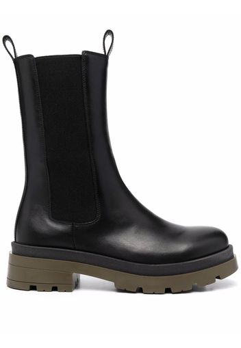 Scarosso Kim leather boots - Black