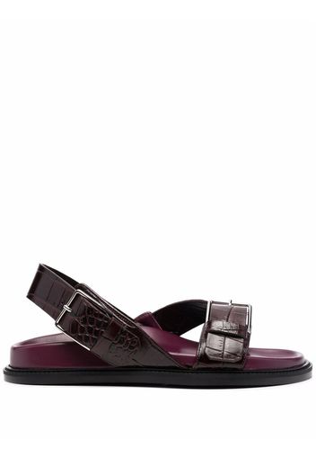 Scarosso Hailey buckled sandals - Purple