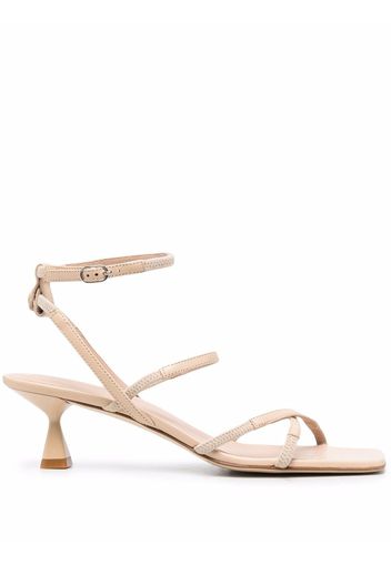 Scarosso Sally leather sandals - Neutrals