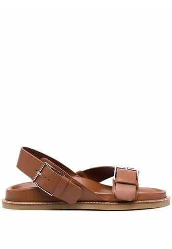 Scarosso Hailey buckled sandals - Brown