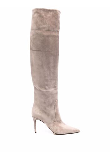 Scarosso suede knee-length boots - Neutrals