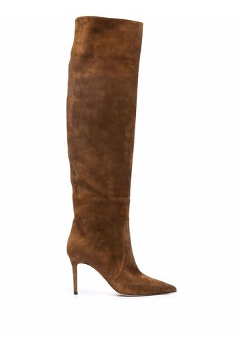 Scarosso suede knee-length boots - Brown