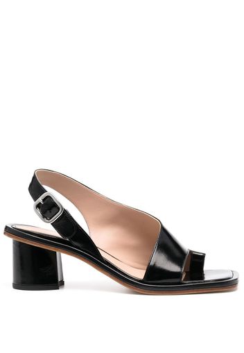 Scarosso Jill patent leather sandals - Black