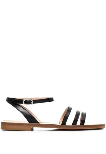 Scarosso Sarah leather sandals - Black