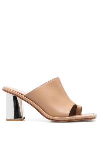 Scarosso leather mules - Neutrals