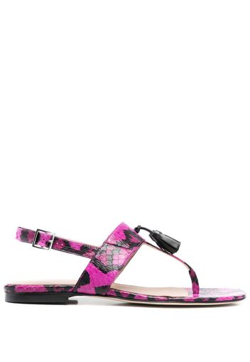 Scarosso Emma snakeskin-effect sandals - Pink