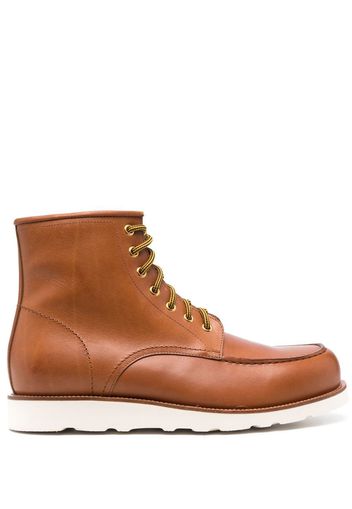 Scarosso Jake leather ankle boots - Brown