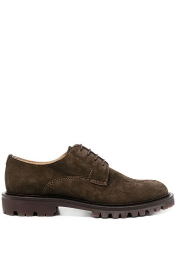 Scarosso Wooster III suede Derby shoes - Brown
