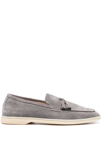 Scarosso Leandro tassel-detail suede loafers - Grey