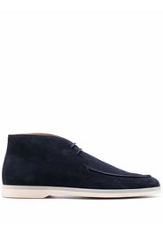 Scarosso lace-up suede boots - Blue