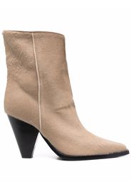Scarosso Emily pointed heeled boots - Neutrals