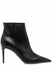 Scarosso Anya ankle-length leather boots - Black