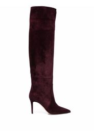 Scarosso suede knee-length boots - Red