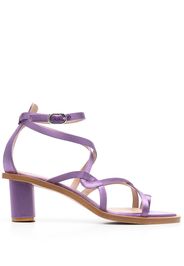 Scarosso Patty scrappy silk sandals - Purple