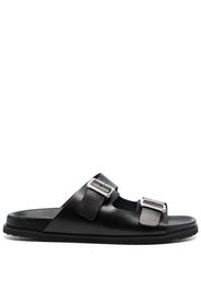 Scarosso Lavinia leather slides - Black