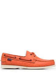 Sebago logo-embossed boat shoes - Orange