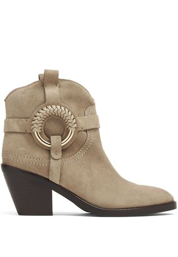 See by Chloé Hana 75mm suede ankle boots - Neutrals