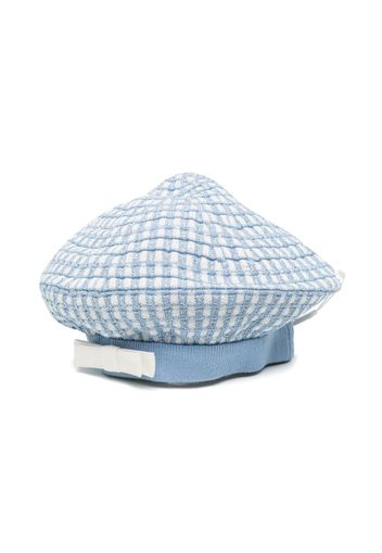 Self-Portrait Kids bow-detailing sun hat - Blue