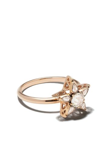18kt rose gold diamond Star ring
