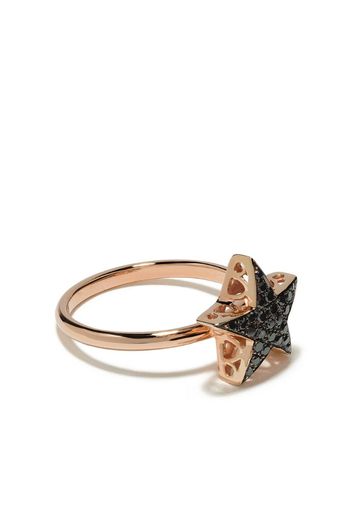 18kt rose gold diamond Star ring