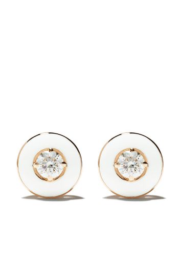 18kt rose gold diamond Mina earrings