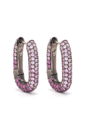 Selim Mouzannar Link sapphire earrings - Silver