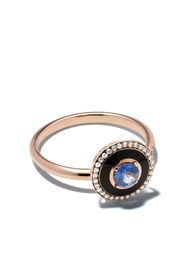 18kt rose gold sapphire diamond Mina ring