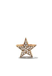 18kt rose gold diamond Star single earring