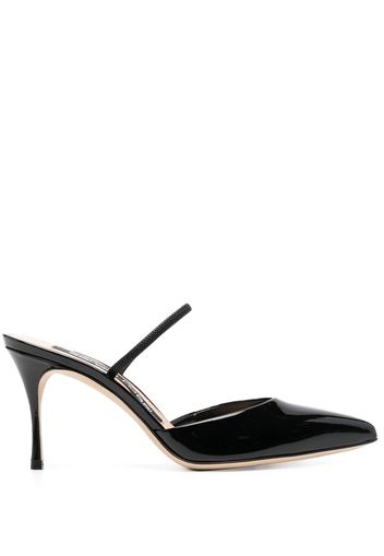 Sergio Rossi Godiva leather 75mm heel pumps - Black