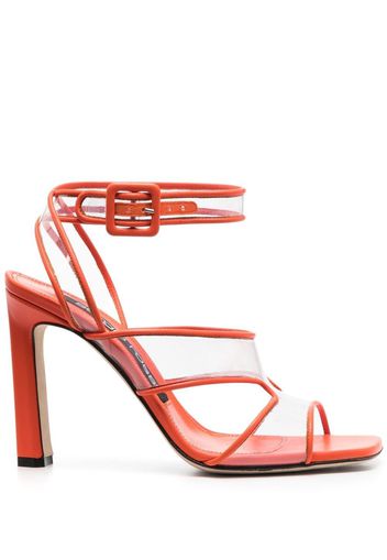 Sergio Rossi Sr Lunettes 100mm open-toe sandals - Orange