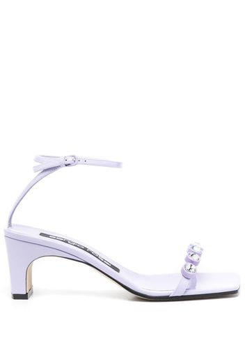 Sergio Rossi SR1 crystal-embellished 70mm sandals - Purple