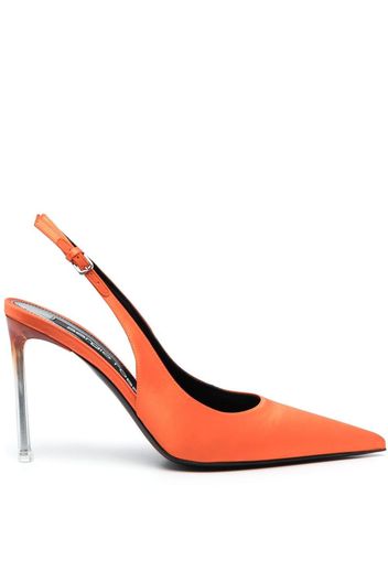 Sergio Rossi slingback pointed-toe pumps - Orange