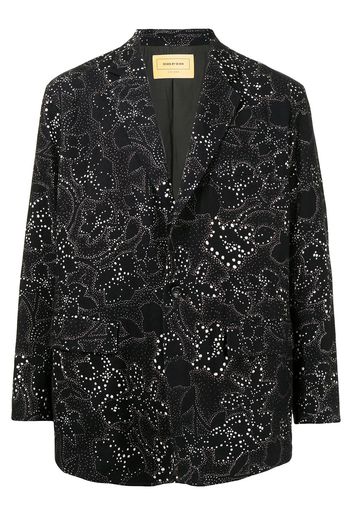 Seven By Seven floral single-breasted blazer - Blue