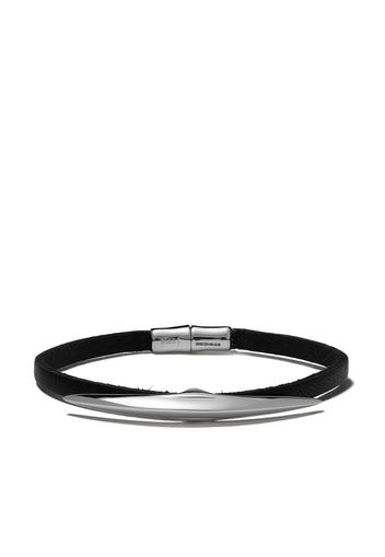 Arc wrap leather bracelet