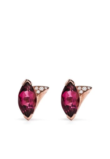 Shaun Leane 18kt rose gold tourmaline diamond earrings - Pink