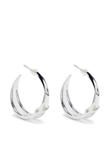 Shaun Leane double looped hoop earrings - Silver