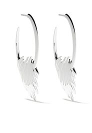 Quill hoop earrings