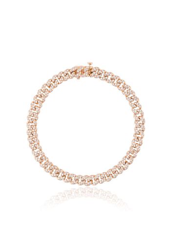 Shay Mini Pave Link diamond bracelet - Pink