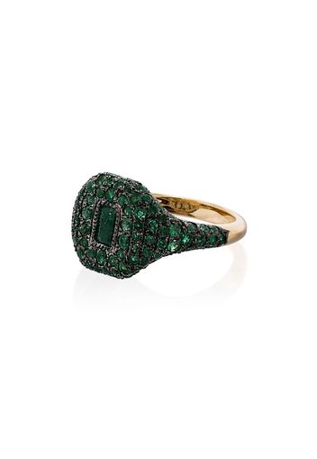 Shay 18k yellow gold emerald ring - Metallic