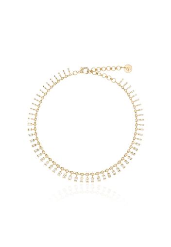 Shay 18kt yellow gold and diamond dot dash necklace