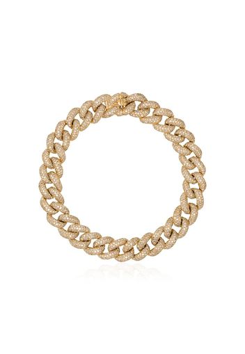 Shay 18kt yellow gold diamond chunky chain bracelet