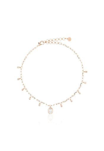 Shay 18kt rose gold and diamond drop necklace