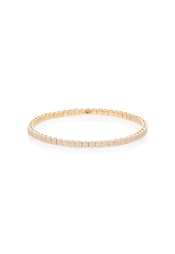 18kt gold square diamond bracelet