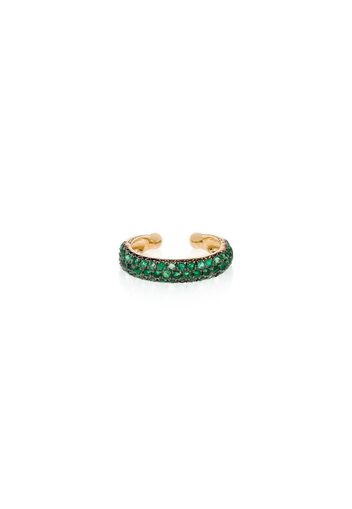 18K yellow gold Jumbo emerald ear cuff